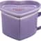 Miss Valentine Purple Ceramic Candy Heart Mug & Saucer